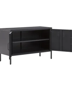 Sideboard Schwarz 2 Turen Uria