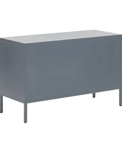 Sideboard Stahl Grau Matt 2 Turen 100 Cm Uria