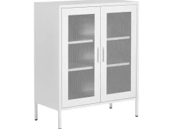 Sideboard Stahl Weis Matt 2 Turen Wakatipu