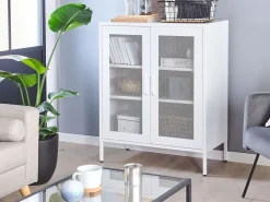 Sideboard Stahl Weis Matt 2 Turen Wakatipu