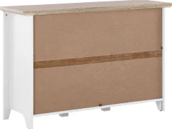 Sideboard Weis / Heller Holzfarbton 3 Schubladen Stamford