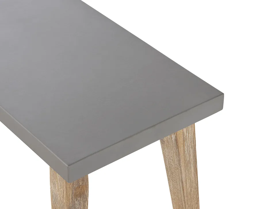Sitzbank Beton / Akazienholz Grau / Heller Holzfarbton 160 Cm Oria
