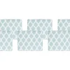 Sitzkissen Fur Stuhl Tolve 6Er Set Mintgrun / Weis Geometrisches Muster 31 X 39 X 5 Cm