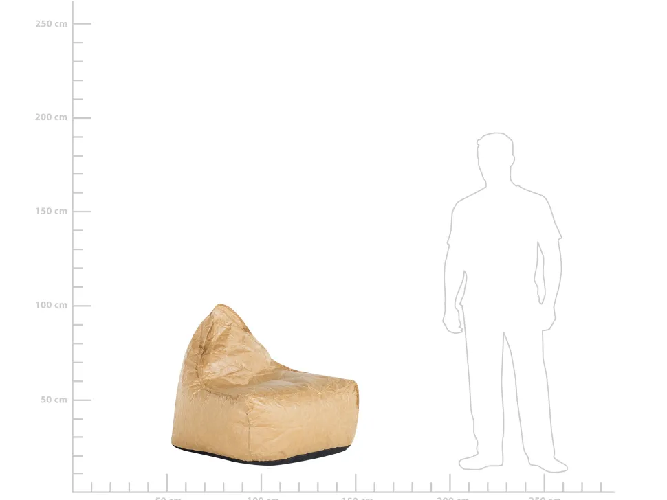 Sitzsack Braun Drop