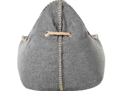 Sitzsack Grau Linen Drop