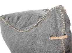 Sitzsack Grau Linen Drop
