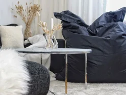 Sitzsack Mit Innensack Fur In- Und Outdoor 140 X 180 Cm Schwarz Fuzzy