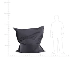 Sitzsack Mit Innensack Fur In- Und Outdoor 140 X 180 Cm Schwarz Fuzzy
