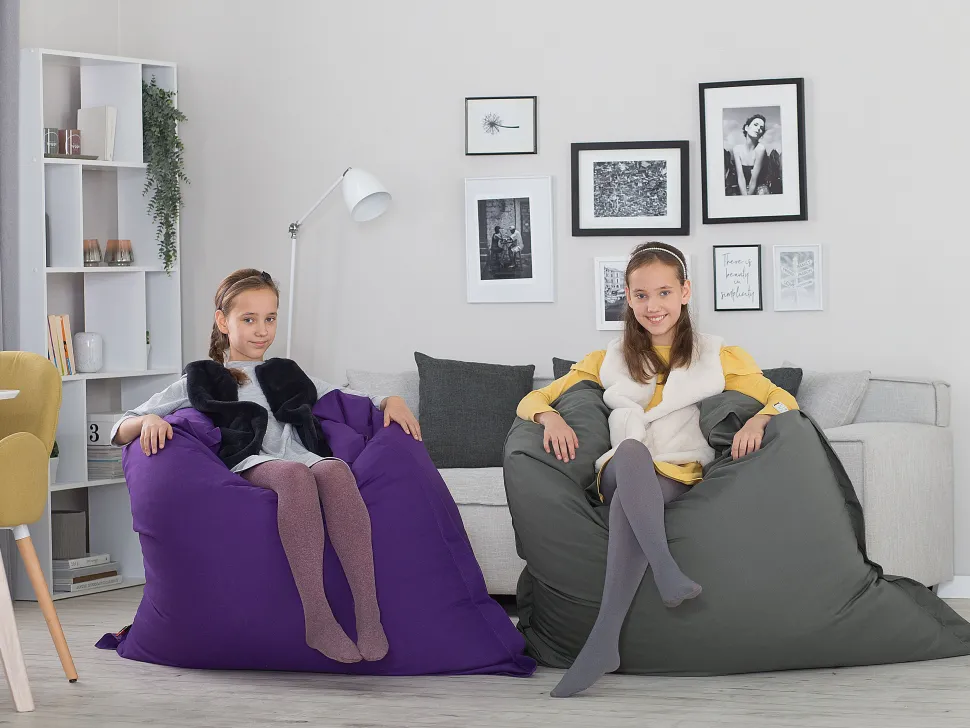 Sitzsack Mit Innensack Fur In- Und Outdoor 140 X 180 Cm Violett Fuzzy