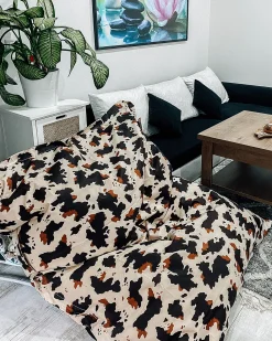 Sitzsack Mit Innensack Fur In- Und Outdoor 140 X 180 Cm Kuh-Design Fuzzy