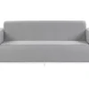 Sofa Polsterbezug 3-Sitzer Hellgrau / Weises Gestell Rovigo