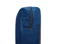 Sofabezug Fur 3-Sitzer Bernes Samtstoff Marineblau