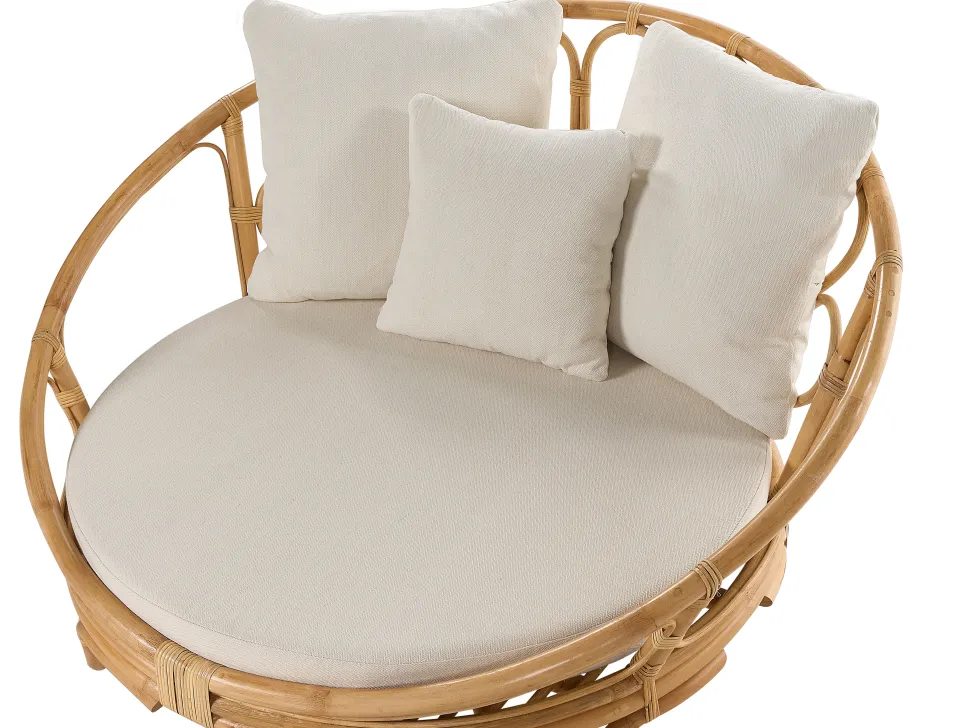 Sonneninsel Rattan Naturlich Auflagen Beige 2Er Set Rossano