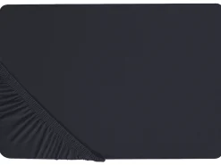 Spannbettlaken Baumwolle Schwarz 90 X 200 Cm Janbu