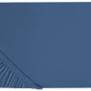 Spannbettlaken Baumwolle Marineblau 200 X 200 Cm Janbu