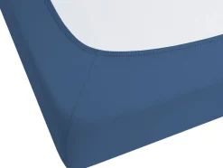 Spannbettlaken Baumwolle Marineblau 200 X 200 Cm Janbu