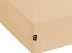 Spannbettlaken Baumwolle Sandbeige 200 X 200 Cm Janbu