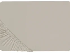 Spannbettlaken Baumwolle Taupe 200 X 200 Cm Janbu