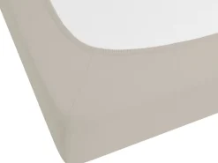 Spannbettlaken Baumwolle Taupe 200 X 200 Cm Janbu