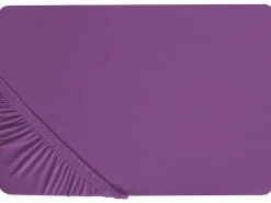 Spannbettlaken Baumwolle Purpur 90 X 200 Cm Janbu