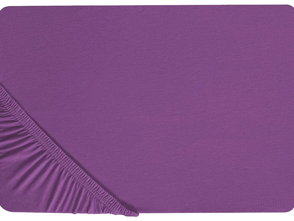 Spannbettlaken Baumwolle Purpur 90 X 200 Cm Janbu