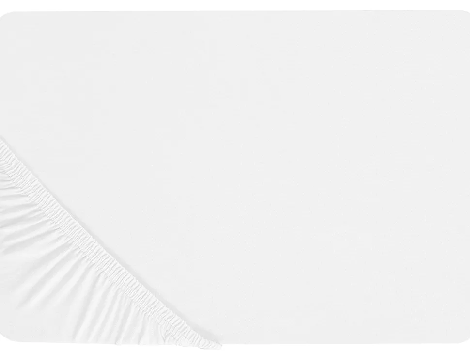 Spannbettlaken Baumwolle Weis 90 X 200 Cm Janbu