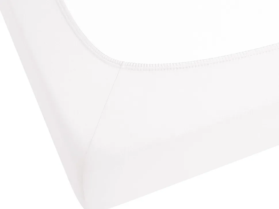 Spannbettlaken Baumwolle Weis 90 X 200 Cm Janbu