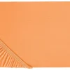 Spannbettlaken Baumwolle Orange 90 X 200 Cm Janbu