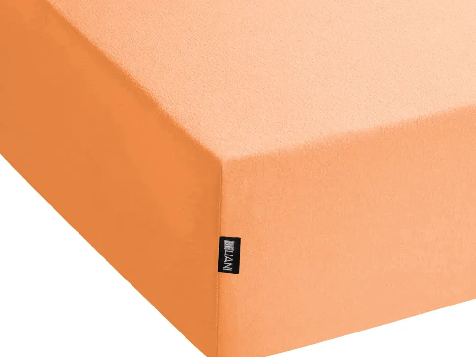 Spannbettlaken Baumwolle Orange 90 X 200 Cm Janbu