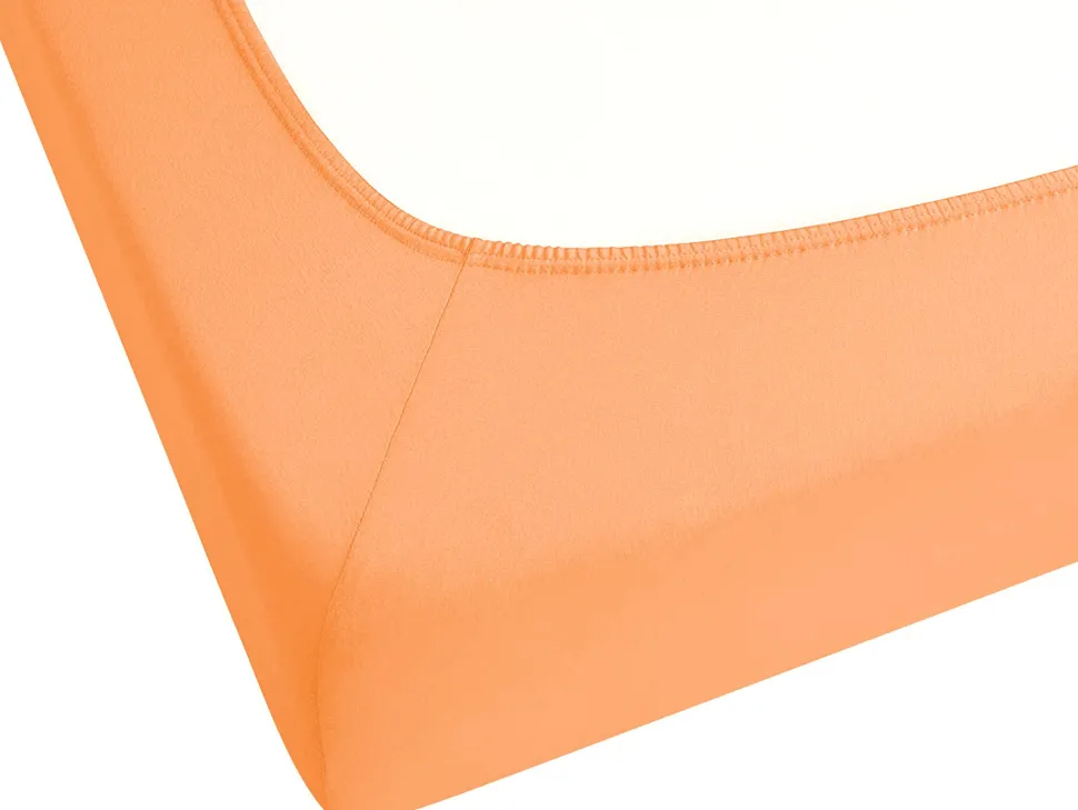 Spannbettlaken Baumwolle Orange 90 X 200 Cm Janbu