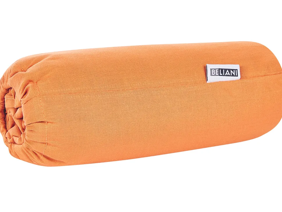 Spannbettlaken Baumwolle Orange 90 X 200 Cm Janbu