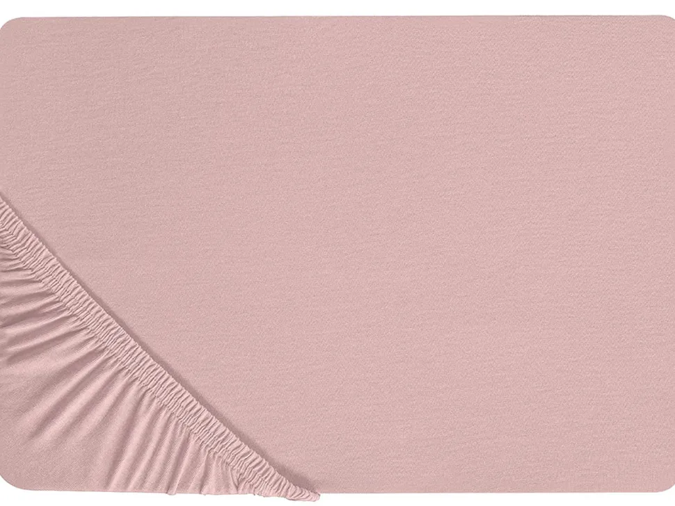 Spannbettlaken Rosa Baumwolle 90 X 200 Cm Hofuf