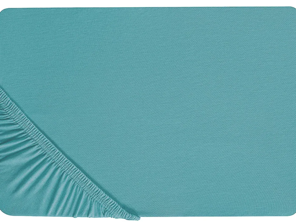 Spannbettlaken Turkis Baumwolle 90 X 200 Cm Hofuf