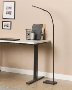 Steh- / Tischlampe Led Schwarz 174 Cm Rechteckig Verstellbar Norma
