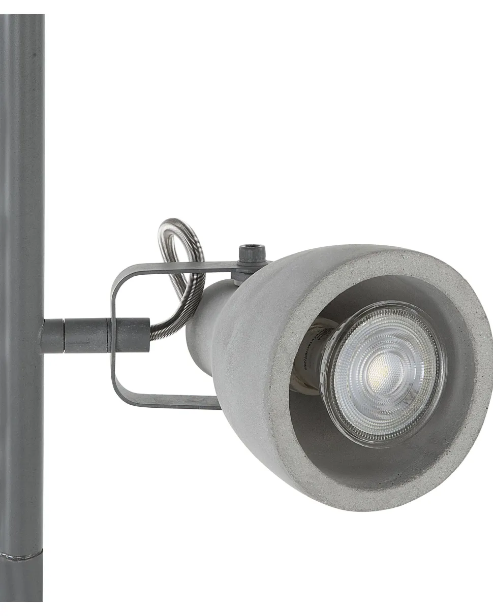 Stehlampe Beton Hellgrau 163 Cm Glockenform Mistago