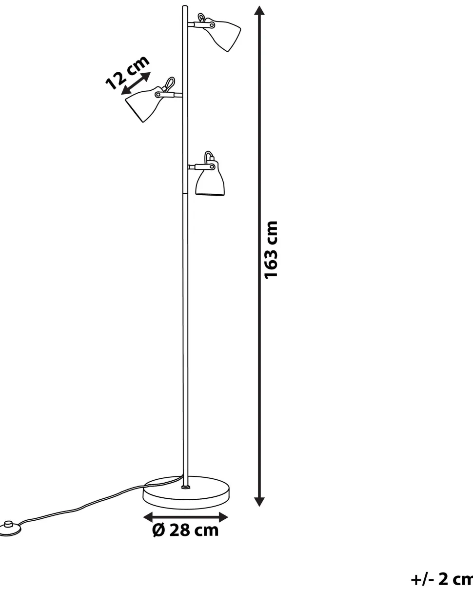 Stehlampe Beton Hellgrau 163 Cm Glockenform Mistago