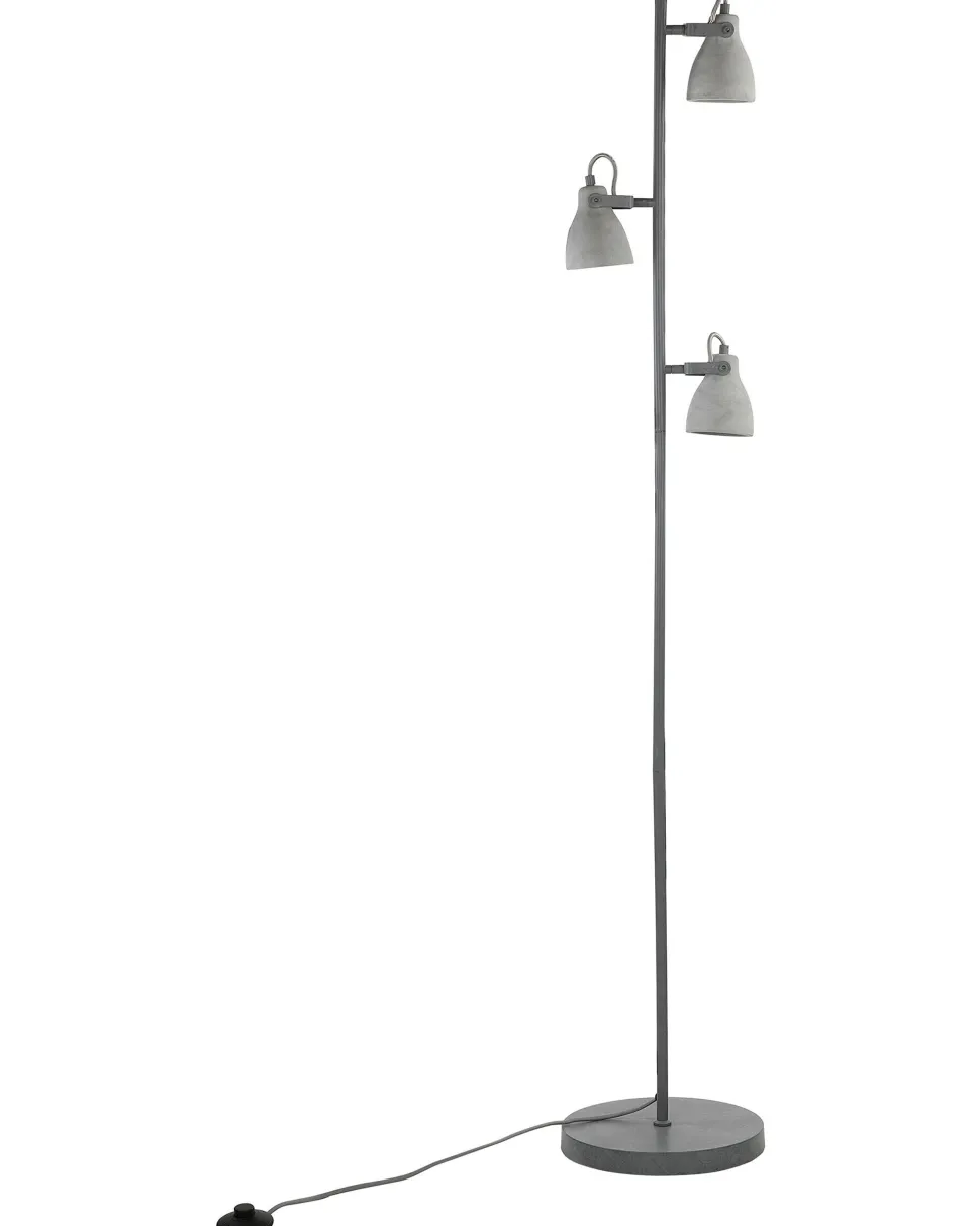 Stehlampe Beton Hellgrau 163 Cm Glockenform Mistago