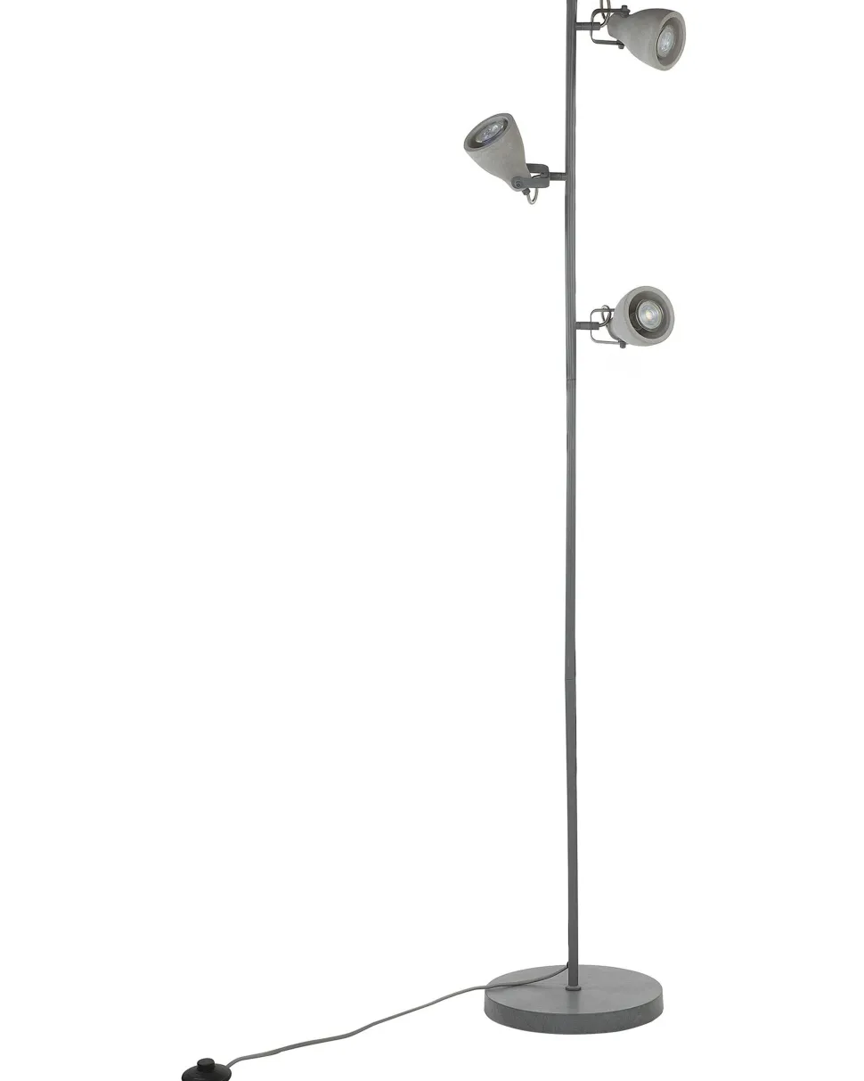 Stehlampe Beton Hellgrau 163 Cm Glockenform Mistago
