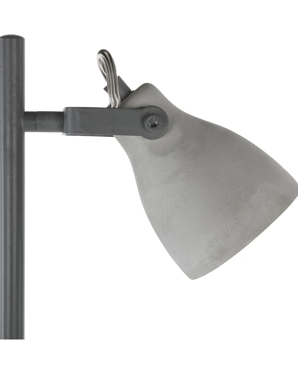 Stehlampe Beton Hellgrau 163 Cm Glockenform Mistago