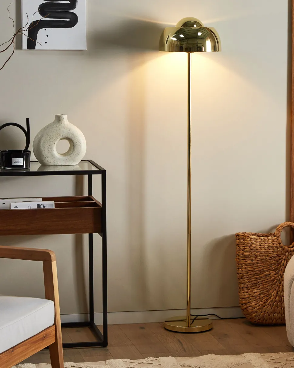 Stehlampe Gold 148 Cm Rund Senette