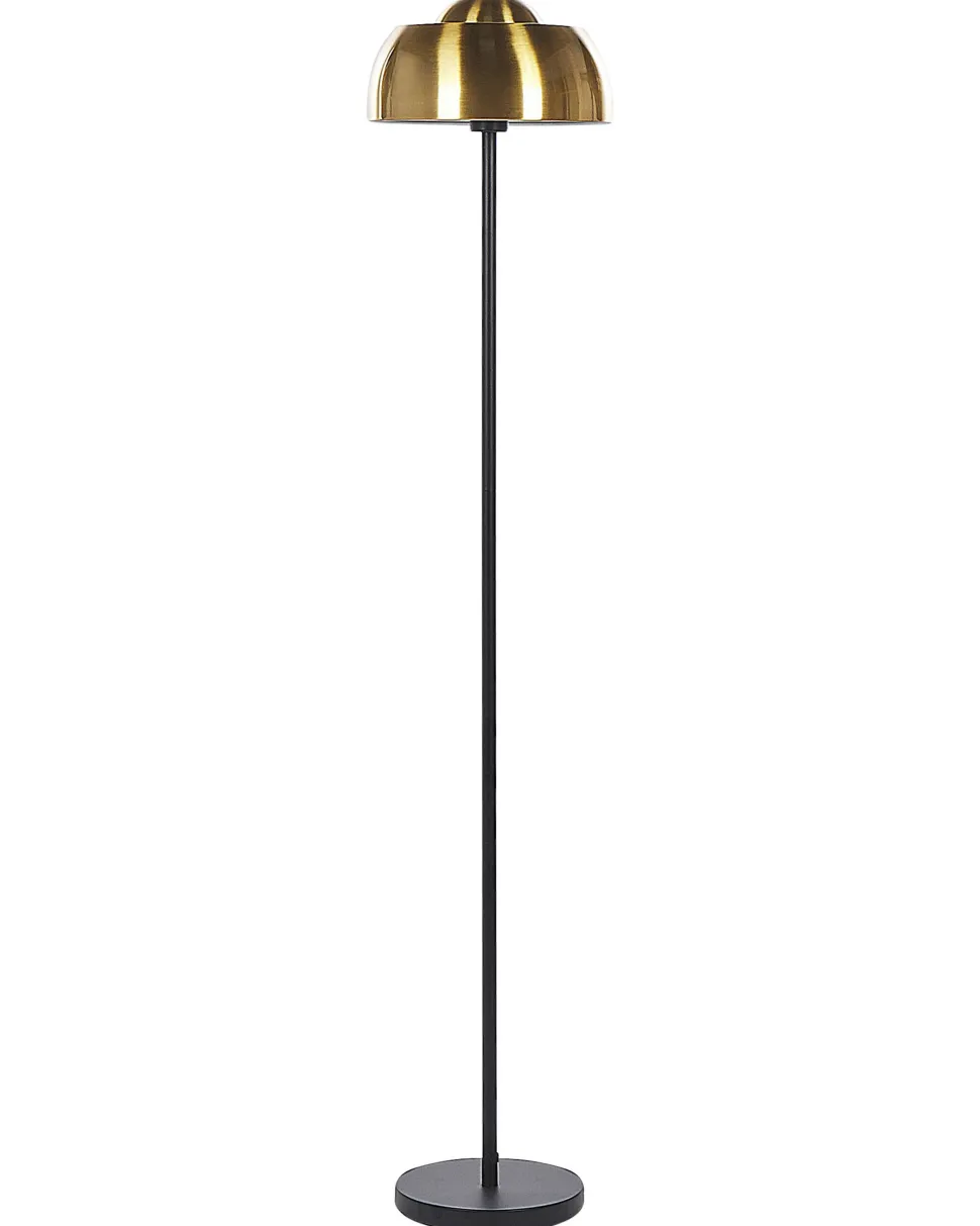 Stehlampe Gold / Schwarz 148 Cm Rund Senette