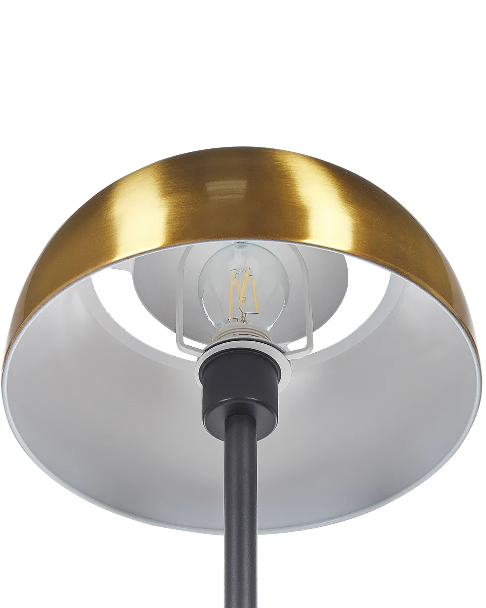 Stehlampe Gold / Schwarz 148 Cm Rund Senette