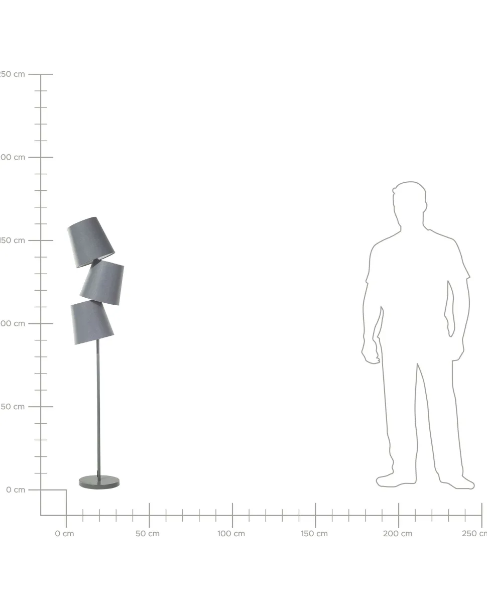 Stehlampe Grau 164 Cm Kegelform Rio Grande