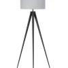 Stehlampe Grau 156 Cm Trommelform Stiletto