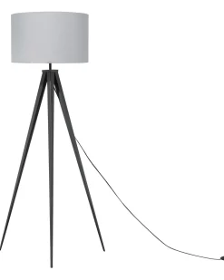 Stehlampe Grau 156 Cm Trommelform Stiletto