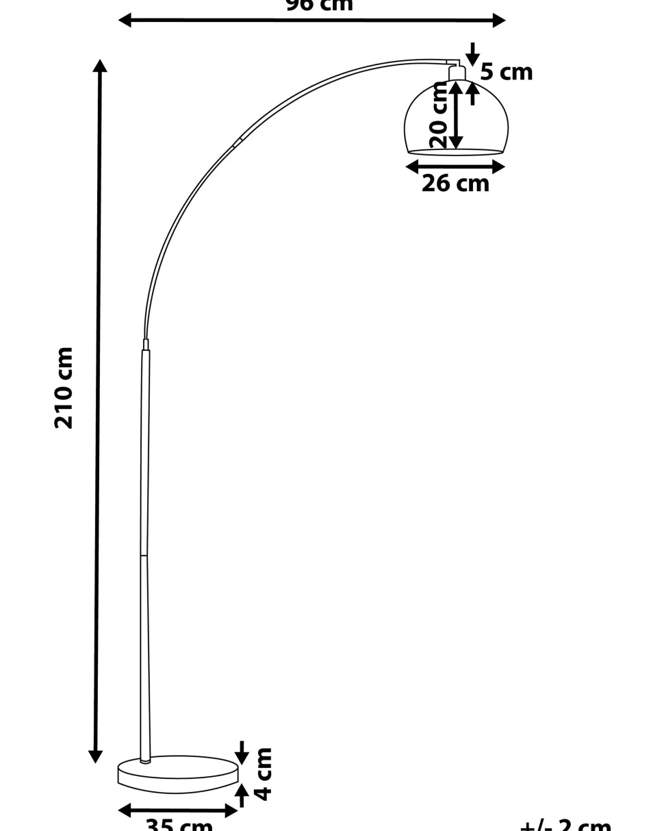 Stehlampe Kupfer 210 Cm Rund Paroo