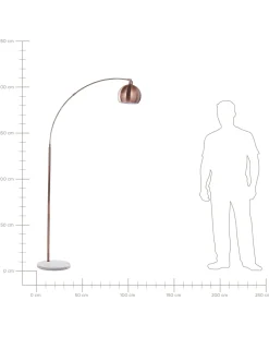 Stehlampe Kupfer 210 Cm Rund Paroo
