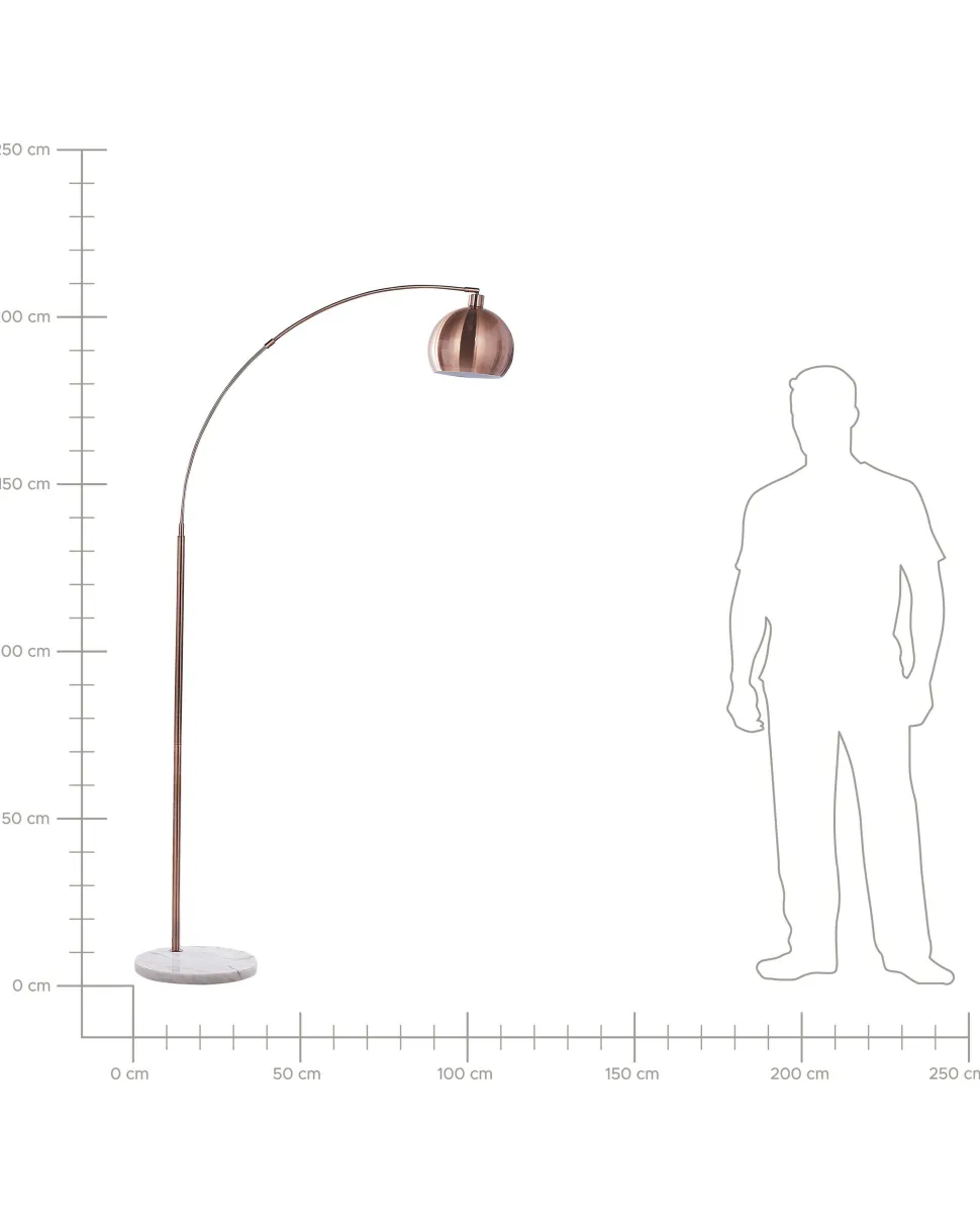 Stehlampe Kupfer 210 Cm Rund Paroo
