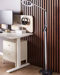Stehlampe Led Dunkelgrau 170 Cm Rund Carina