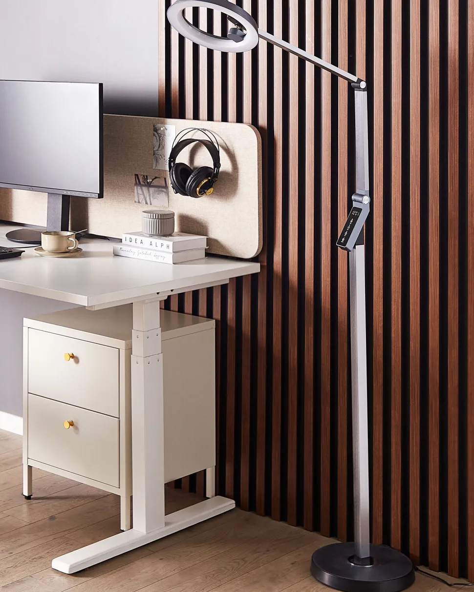 Stehlampe Led Dunkelgrau 170 Cm Rund Carina